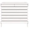 vidaXL Gartenhocker Weiß 62x63,5x53,5 cm Massivholz Kiefer Produktbild-Vorschau 4