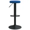 Hochwertig Barhocker 2 Stk. Blau Samt  333147 Produktbild-Vorschau 3