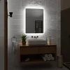 Rechteckiger Badspiegel mit LED Beleuchtung und Produktbild-Vorschau 3