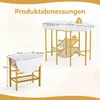 COSTWAY Składany stół jadalny, stół kuchenny z 2 otwartymi Podgląd zdjęcia produktu 3