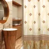 Textilný sprchový záves béžovo hnedý 240x200 cm vrátane Náhľad obrázku produktu 1
