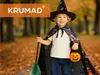 KRUMAD Halloween Kostuumset, 3-delig – Heksenhoed, cape met Productafbeelding-voorbeeld 2