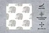 MuchoWow® Mauspad Mousepad Kritzelei - Elefant - Entwurf Produktbild-Vorschau 2