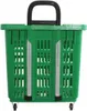 Carrello spesa Cestino con ruote 55L Verde Anteprima dell’immagine prodotto 3