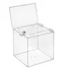 Losbox aus Acrylglas in 200x200x200mm mit Schloß und Produktbild-Vorschau 2