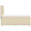 vidaXL Boxspringbett mit Matratze Creme 90x190 cm Stoff Produktbild-Vorschau 7
