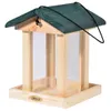 Vogelfutterhaus, grünes Spitzdach mit Acrylglasfuttersilo Produktbild-Vorschau 4