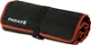 A rolled-up tool bag with red trim and a black strap. Produktbild-Vorschau