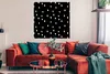 MuchoWow® Poster Schwarz - Weiß - Design - Punkte 100x100 Produktbild-Vorschau 2