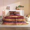 Estella Mako-Satin Bettwäsche Dawn vino 135x200 cm + 80x80 Produktbild-Vorschau 6