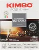 A box of Kimbo Espresso Intenso coffee capsules. Voir les images du produit