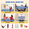 FUNTOK detská trampolína 140 cm s hojdačkou, sadou kruhov, Náhľad obrázku produktu 7
