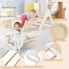 Trójkąt wspinaczkowy COSTWAY 4 w 1 ze zjeżdżalnią, łukiem Podgląd zdjęcia produktu 9