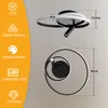 ZMH lampa sufitowa LED lampa sufitowa ściemnialna 40cm Podgląd zdjęcia produktu 2