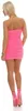 Damen Mini-Kleid Dress Bandeaukleid Bandeau ; Pink S Produktbild-Vorschau 3