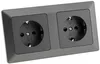 MILOS Set 2 Steckdosen, 250V, 16A, Anthrazite Voir les images du produit 7