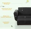 Dětské křeslo 310-005BK, polohovatelné, s podnožkou, pro Náhled obrázku produktu 9