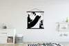 MuchoWow® Textilposter Schwarz - Abstrakt - Design 90x90 cm Produktbild-Vorschau 2