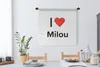 MuchoWow® Wandteppich Wandbehang Ich liebe - Milou - Produktbild-Vorschau 2