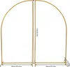 Arche de mariage en forme de ballon, dorée, 1,8 m, fond Voir les images du produit 3