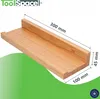 Rustikales Eichenholz Wandregal 30x10 cm, natur geölt, Produktbild-Vorschau 5