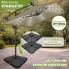 tillvex® Alu Sonnenschirm Rechteckig Ø 330 cm mit LED Solar Produktbild-Vorschau 8