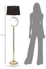 Lampadaire Bruxelles Glam 160 Cm - Lampadaire En Métal Noir Voir les images du produit 6