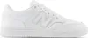 A white New Balance sneaker shown from the side. Podgląd zdjęcia produktu