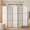 Houten roomdivider met 5 panelen, Japans type Shoji, Productafbeelding-voorbeeld 7