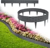 A garden border is shown in a straight line and curved shape, with flowers and grass. Produktbild-Vorschau