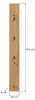 Garderobenpaneel "Borga" in Artisan Eiche Wandgarderobe 16 Produktbild-Vorschau 5