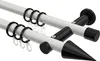 Interdeco Gardinenstange / Vorhangstange Weiß / Schwarz, Produktbild-Vorschau 1