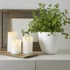 LED Echtwachs-Kerze ''Flamme Rustic'', weiß, 12.5x7.5cm, Produktbild-Vorschau 8