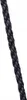 A close-up of a black rope. Produktbild-Vorschau