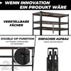 ALL Premium Schwerlastregal 180x90x40cm Schwarz – Bis 1250 Produktbild-Vorschau 3