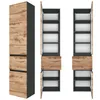 Badmöbel Seitenschrank 40 cm LAURIA-03 in Graphitgrau mit Produktbild-Vorschau 1