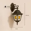 BRILLANTE applique classica da esterno JANEL | nero/oro | Anteprima dell’immagine prodotto 9