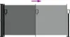Store latéral extensible Anthracite 100x500 cm Voir les images du produit 6