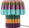 A colorful pleated table lamp. Produktbild-Vorschau
