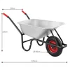 Gardebruk Schubkarre 100 Liter - Luftreifen - 250kg Produktbild-Vorschau 6