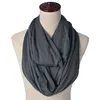 Jersey Stoff Loop Schal Dunkelgrau Produktbild-Vorschau 2