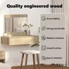 vidaXL Toaletka z szufladami Brązowa 83 x 40 x 70 cm Podgląd zdjęcia produktu 2