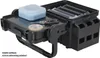 A black tackle box with accessories on a white background. Anteprima dell’immagine prodotto