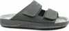 A side view of a black sandal on a white background. Anteprima dell’immagine prodotto