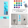 okwish Vitrine Weiß, 50x40x180 cm, mit LED-Beleuchtung 16 Produktbild-Vorschau 3