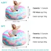 （150×75cm，Dunkel bunt）Bean Bag Chair CoverStuhlkissen Produktbild-Vorschau 2