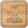 Mr. & Mrs. Panda Untersetzer Kork Mops - Transparent - Produktbild-Vorschau 1