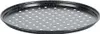 A round, perforated pizza pan with a speckled black and white granite-like finish, shown from a slightly elevated side angle against a white background. Náhľad obrázku produktu