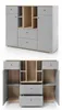 Jugendzimmer Komplett-Set in Grau mit Eiche, mit Bett Produktbild-Vorschau 9