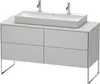 Waschtischunterbau XSQUARE 778x1400x548mm nordic weiß Produktbild-Vorschau 1